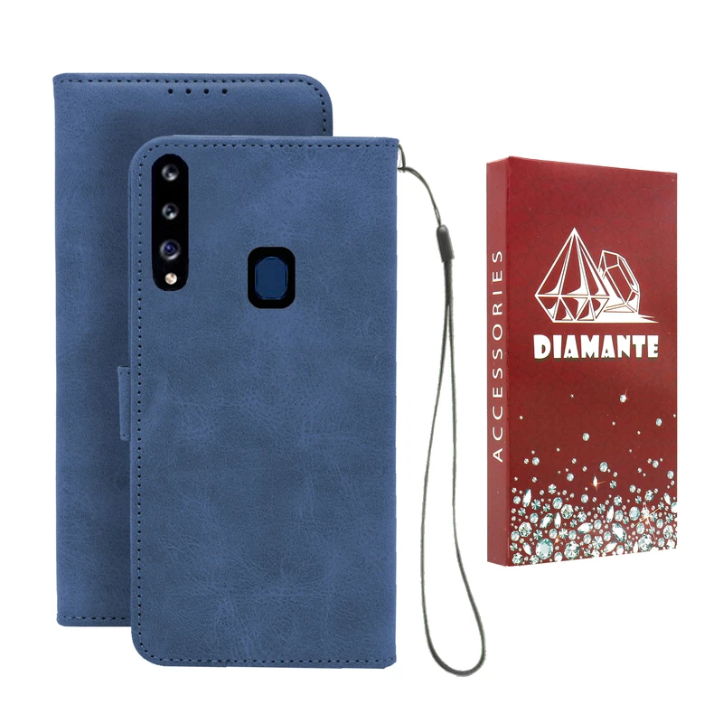 کیف کلاسوری دیامانته مدل Bandaviz Rd مناسب برای گوشی موبایل سامسونگ Galaxy A20s به همراه بند آویز