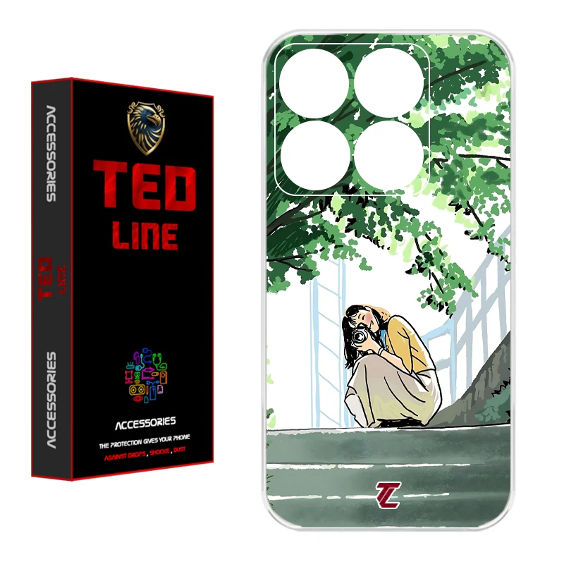 کاور تدلاین طرح دختر عکاس کد 1206 مناسب برای گوشی موبایل شیائومی Mi 14T / 14T Pro