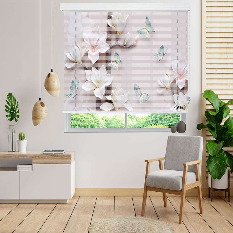 پرده زبرا زیو مدل 3D-1108 سایز 100x200 سانتی متر پرده زبرا زیو مدل 3D-1108 سایز 100x200 سانتی متر