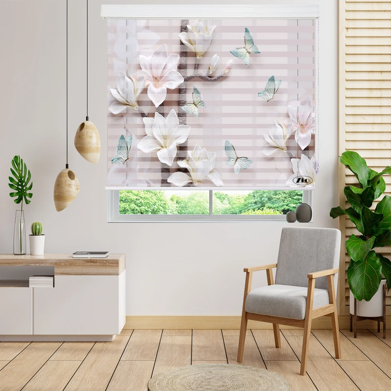 پرده زبرا زیو مدل 3D-1108 سایز 200x150 سانتی متر