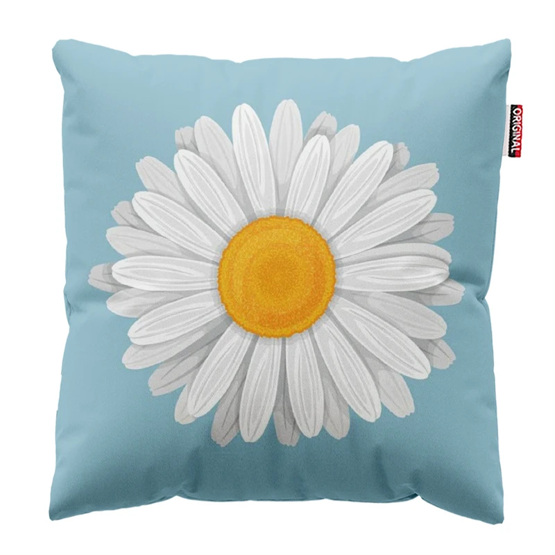 کوسن پاد آفرین مدل گل بابونه زیبا کد 292 سایز 30*30 سانتی متر