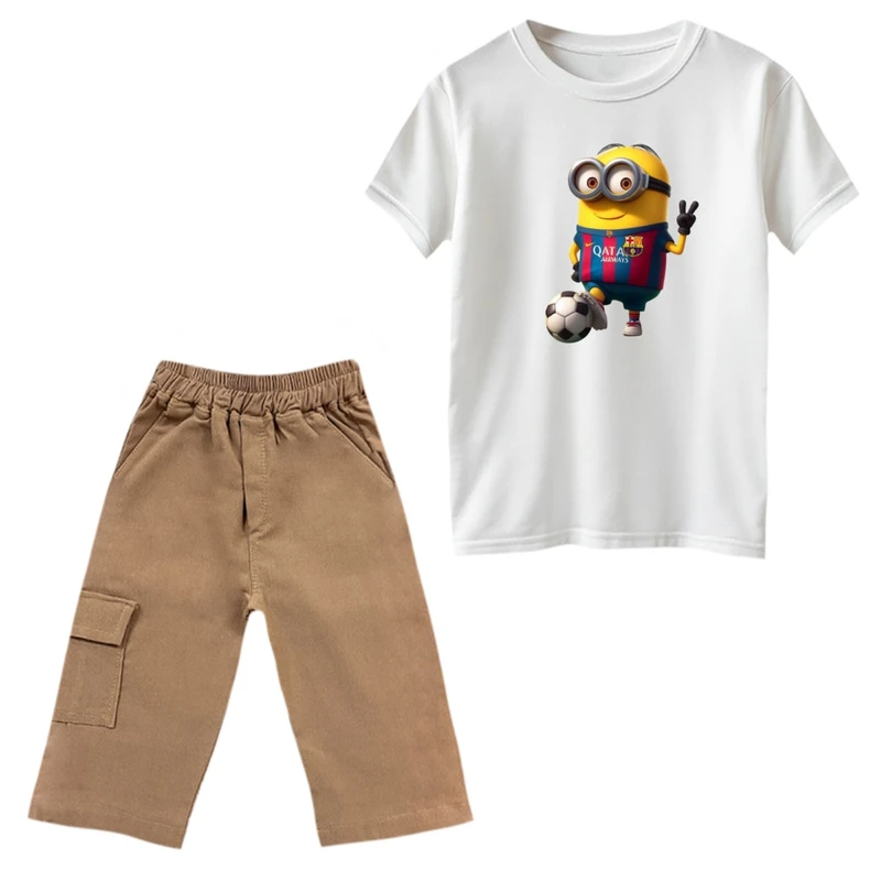 ست تی‌شرت و شلوارک پسرانه مدل مینیون کد 29