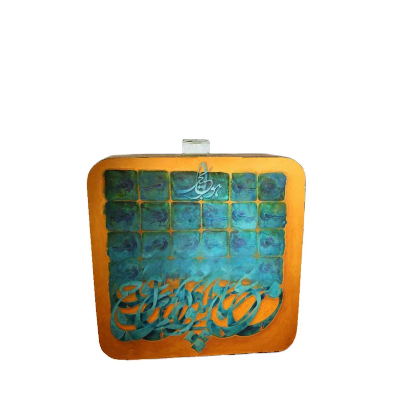 گلدان دکوری طرح دو رو مدل نستعلیق کد FPW005