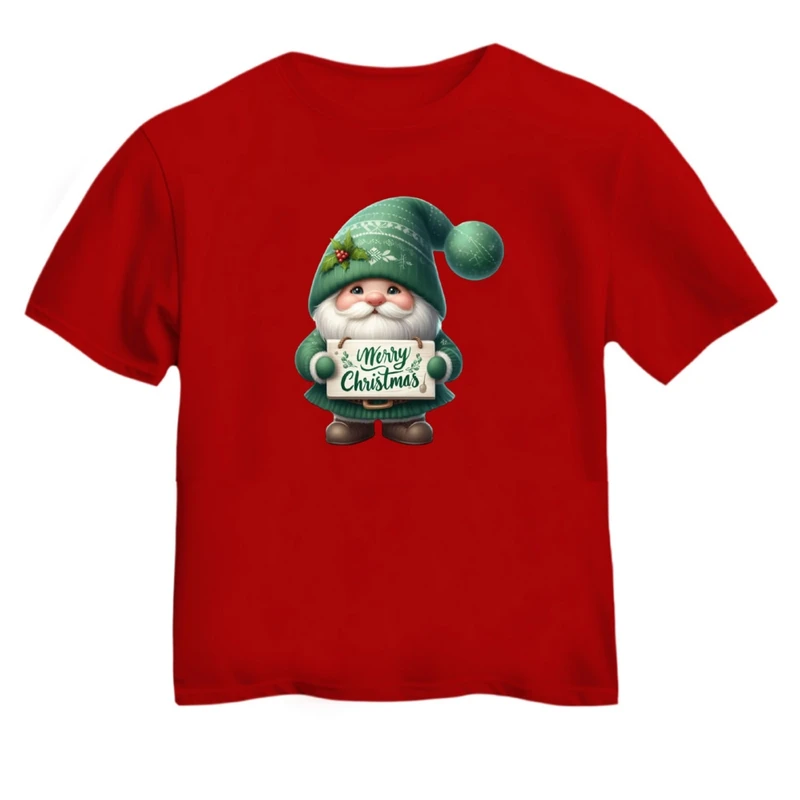 تی شرت آستین کوتاه بچگانه مدل بابانوئل کریسمس کد 33