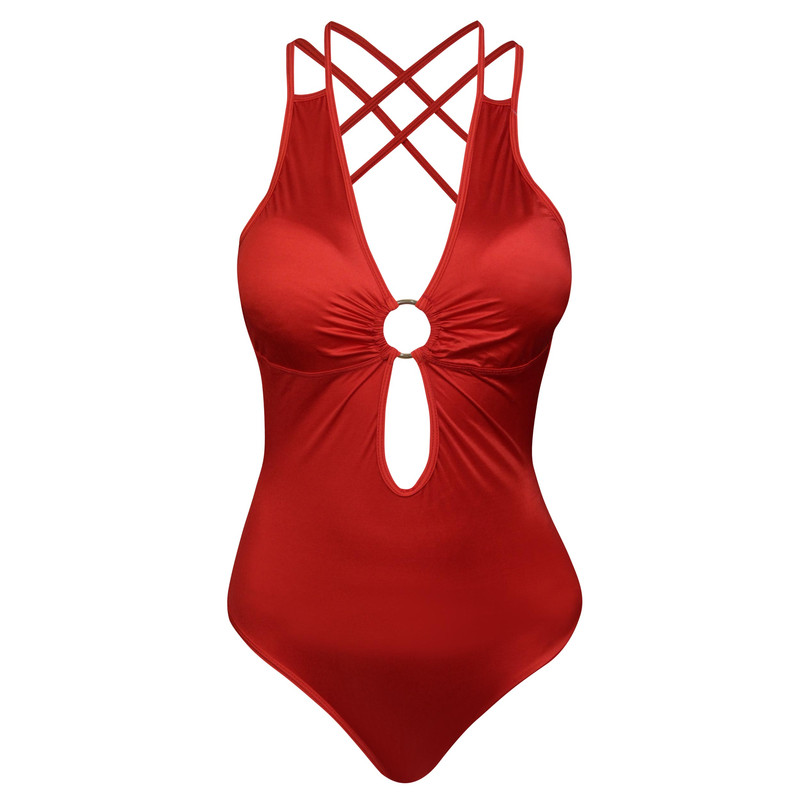 مایو زنانه رونیا مدل پددار حلقه ای کد 4940-700