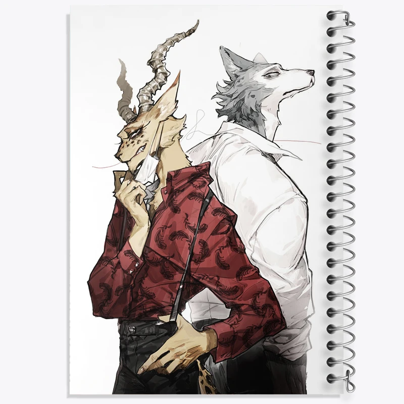 دفتر ژورنال نویسی 50 برگ خندالو مدل نقطه ای طرح لگوشی و ملون انیمه بیستارز کد 33443