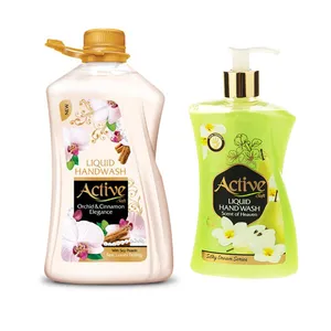 مایع دستشویی اکتیو مدل صدفی وزن 2500 گرم به همراه مایع دستشویی اکتیو مدل Scent of Heaven وزن 450 گرم