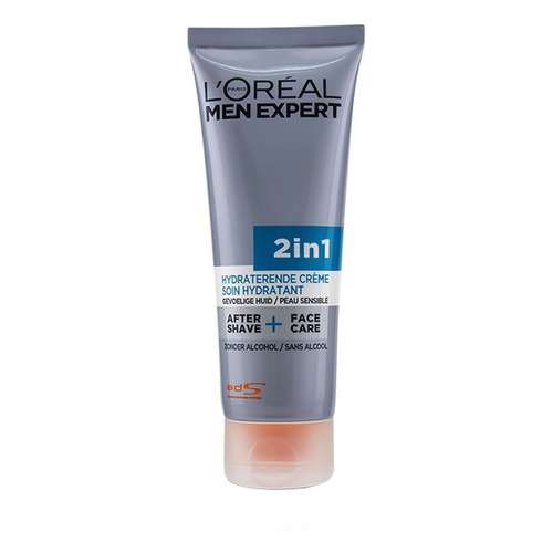 کرم افتر شیو لورآل مدل MEN EXPERT 2 IN 1 حجم 75 میلی لیتر