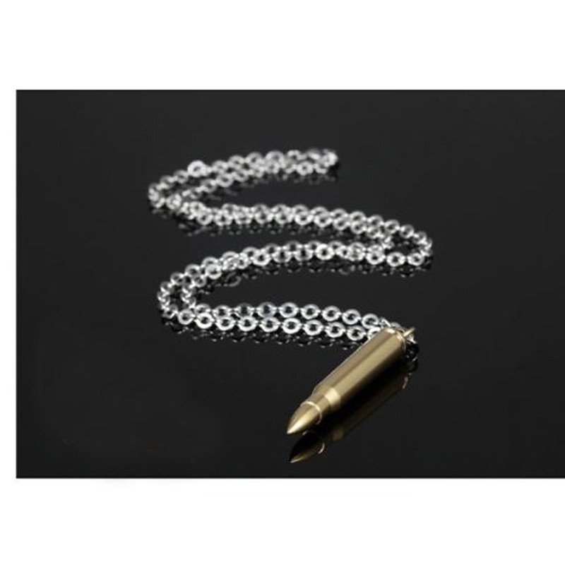 گردنبند مردانه گالری شمرون مدل فشنگ کد NEC341S0