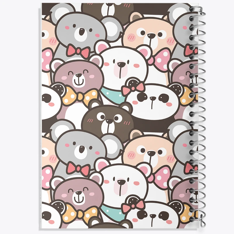 دفتر شطرنجی 50 برگ خندالو مدل حیوانات بامزه کد N798