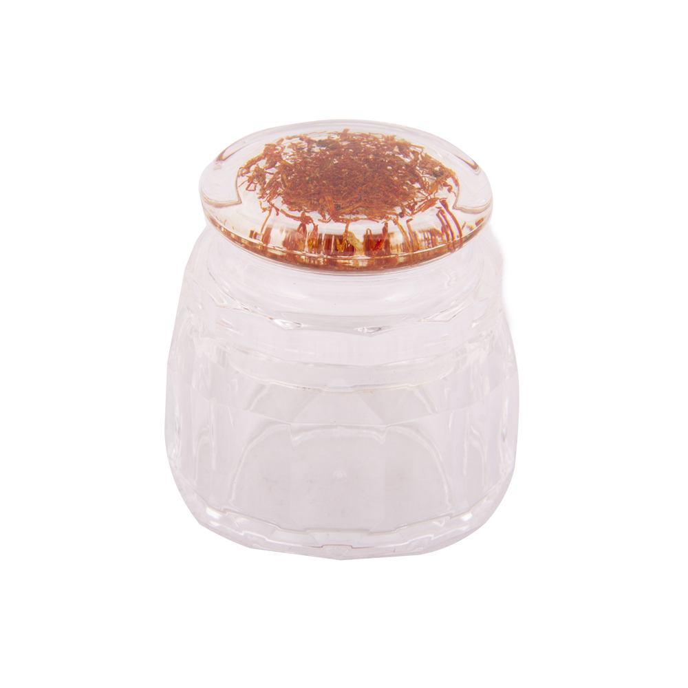 ظرف زعفران طرح گل کد D240-01