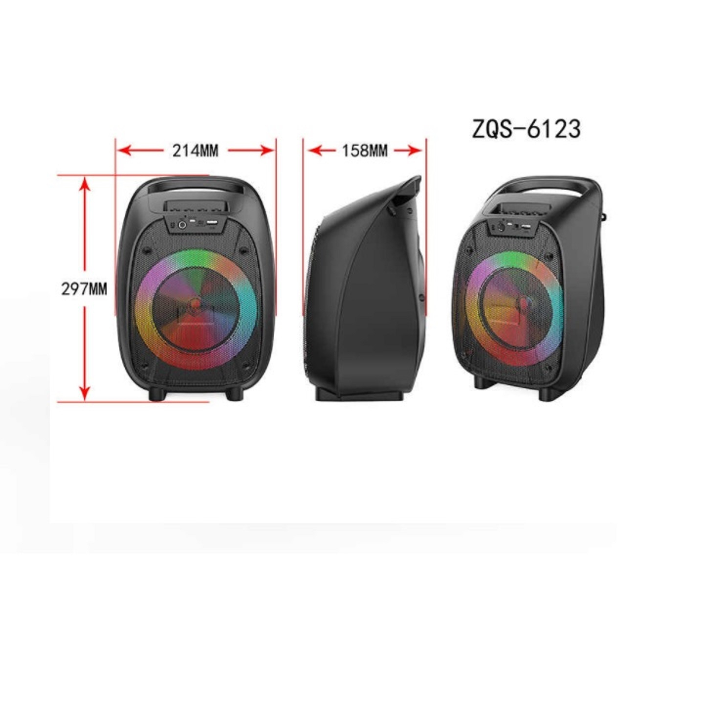 اسپیکر بلوتوثی قابل حمل مدل zqs6123