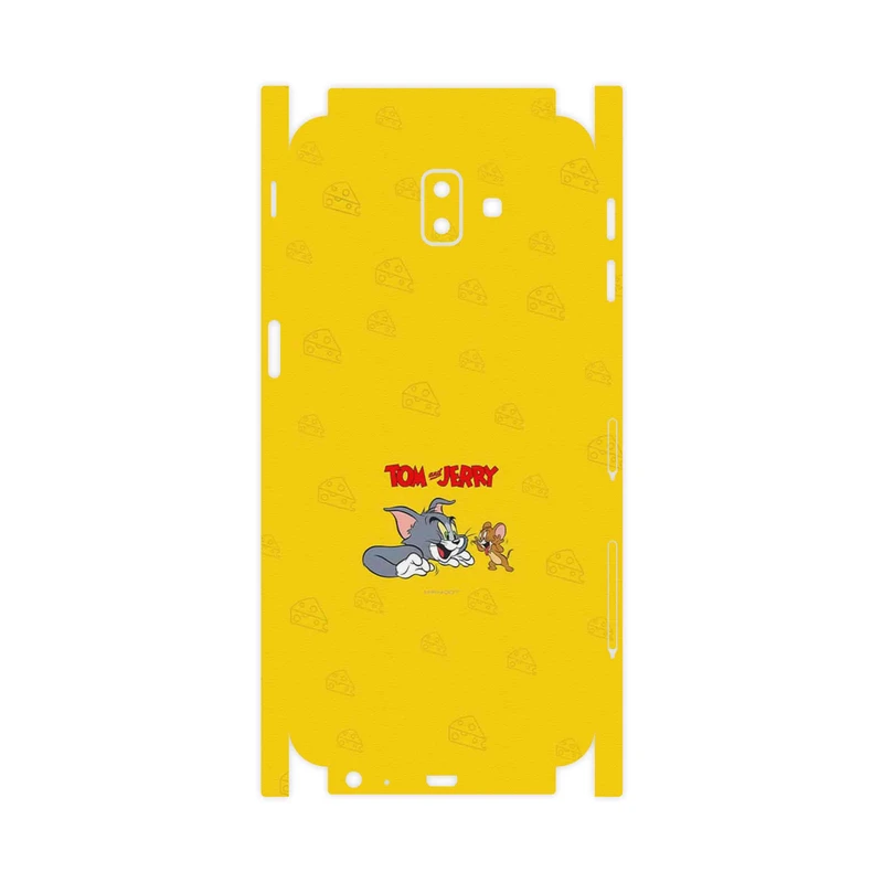 برچسب پوششی ماهوت مدل Tom and Jerry-FullSkin مناسب برای گوشی موبایل سامسونگ Galaxy J6 Plus