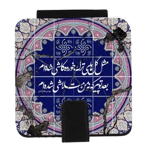 آینه جیبی کارنیلا مدل پشت مخمل طرح شعرگرافی مهدی نظام آبادی کد KA460