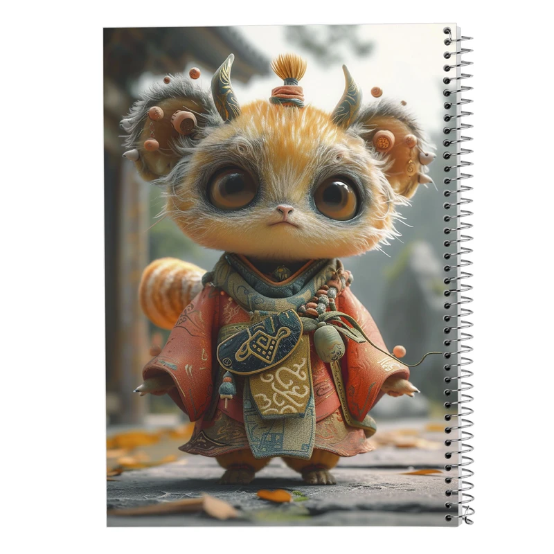 دفتر مشق 50 برگ مدوپد مدل حیوانات فانتزی کد DF16450