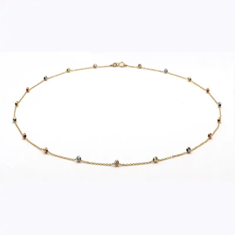 گردنبند طلا 18 عیار زنانه مدل البرنادو 01042