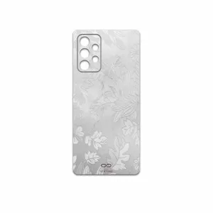 MAHOOT Silver-Wildflower Cover Sticker for Samsung Galaxy A52 5G