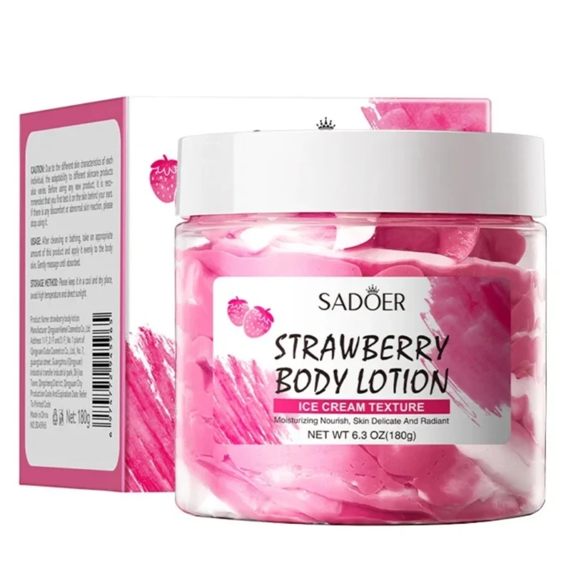 لوسیون بدن سادور مدل توت فرنگی مناسب برای انواع پوست وزن 180 گرم
