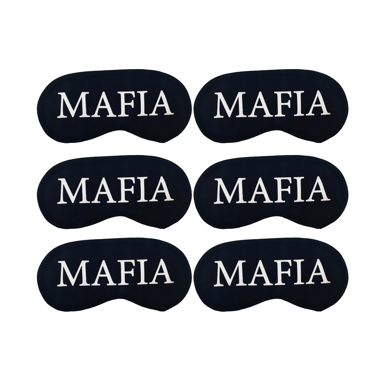 نقاب بازی مافیا مدل MAFIA بسته 6 عددی