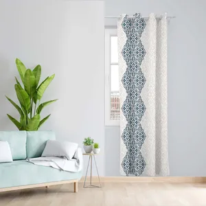 پرده طرح حاشیه مدل مخمل پانچی کد 5531R z سایز 140x200 سانتی متر