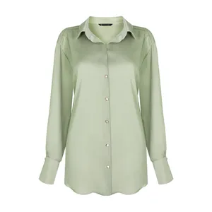 شومیز آستین بلند یقه برگردان زنانه جی تی هوگرو مدل 34132245511