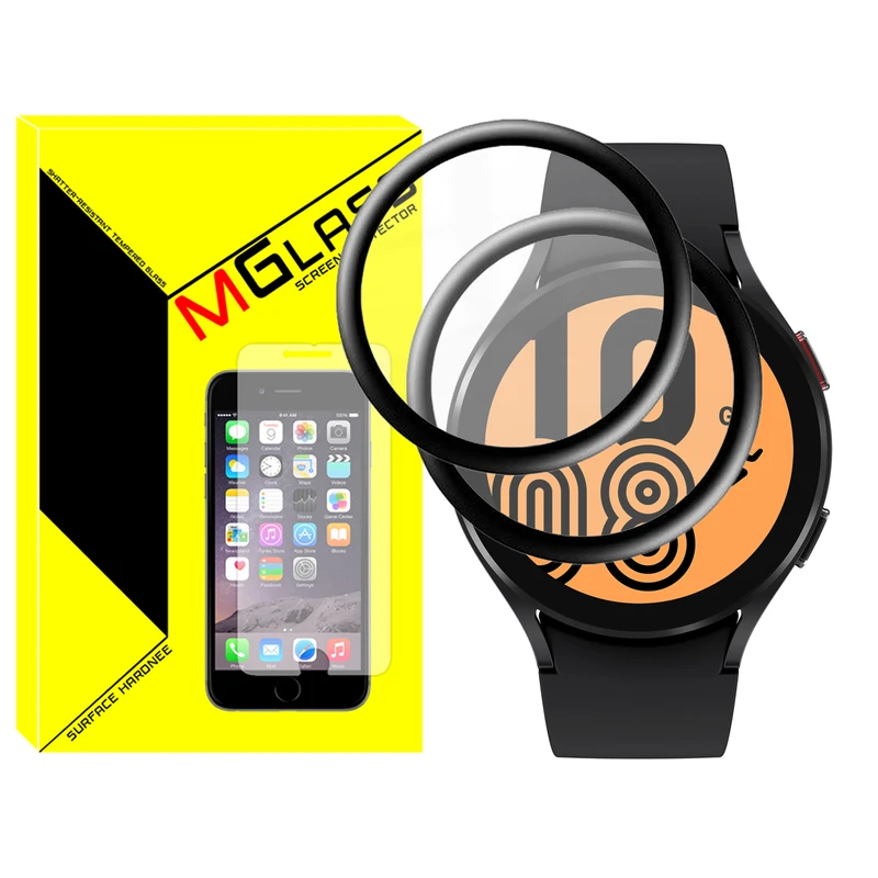 محافظ صفحه نمایش نانو ام‌گلس مدل NMG مناسب برای ساعت هوشمند سامسونگ Galaxy Watch 4 44mm بسته دو عددی
