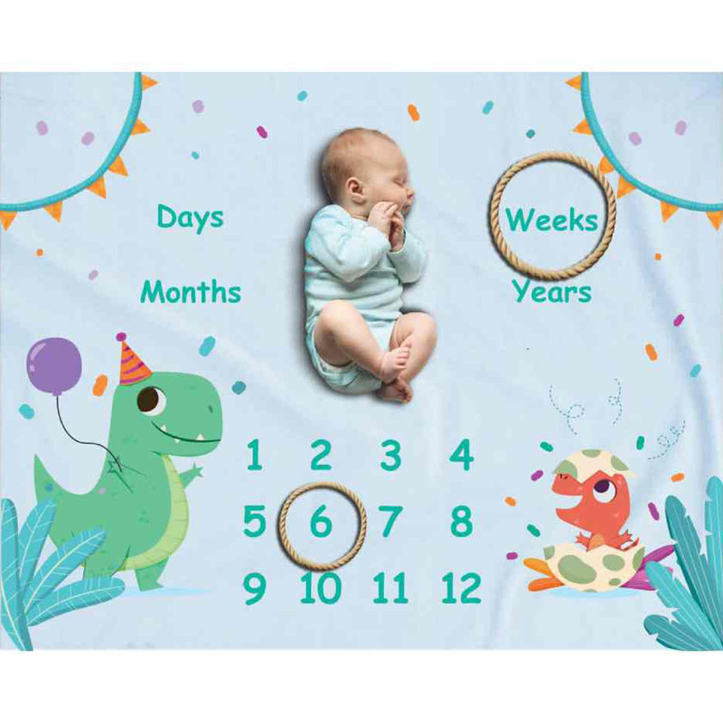 زیر انداز عکاسی ماهگرد نوزاد الپی کیدز مدل 2310 سایز 150x120 سانتی متر