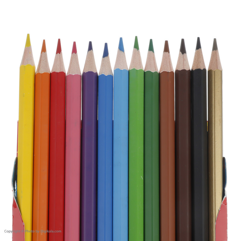 مداد رنگی 12 رنگ آریا مدل ZS کد 1