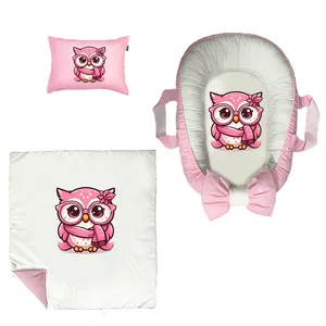 سرویس خواب 3 تکه نوزاد مدل جغد کد DKBP29-set