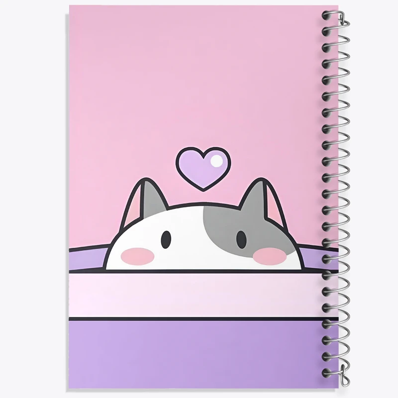 دفتر مشق 50 برگ خندالو طرح گربه بامزه کد N5145