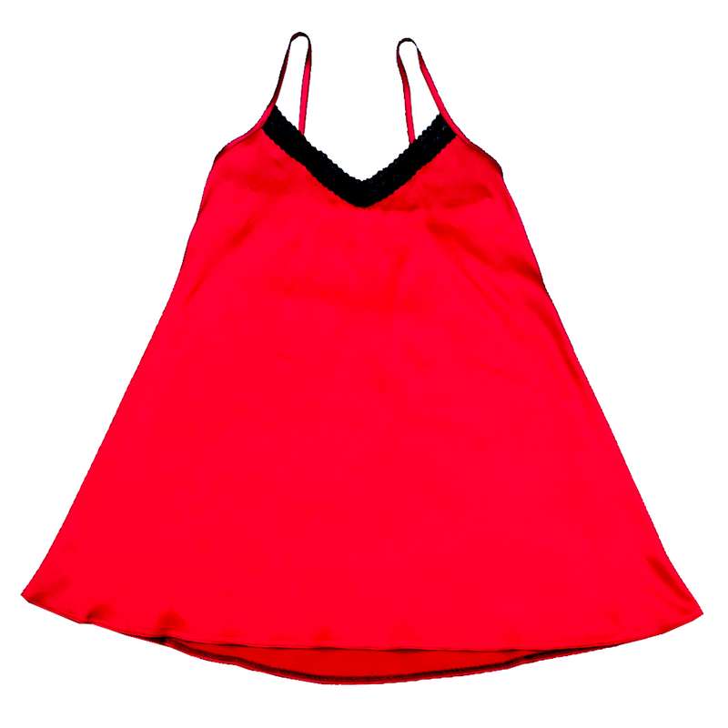 لباس خواب زنانه مدل لاکی رنگ قرمز