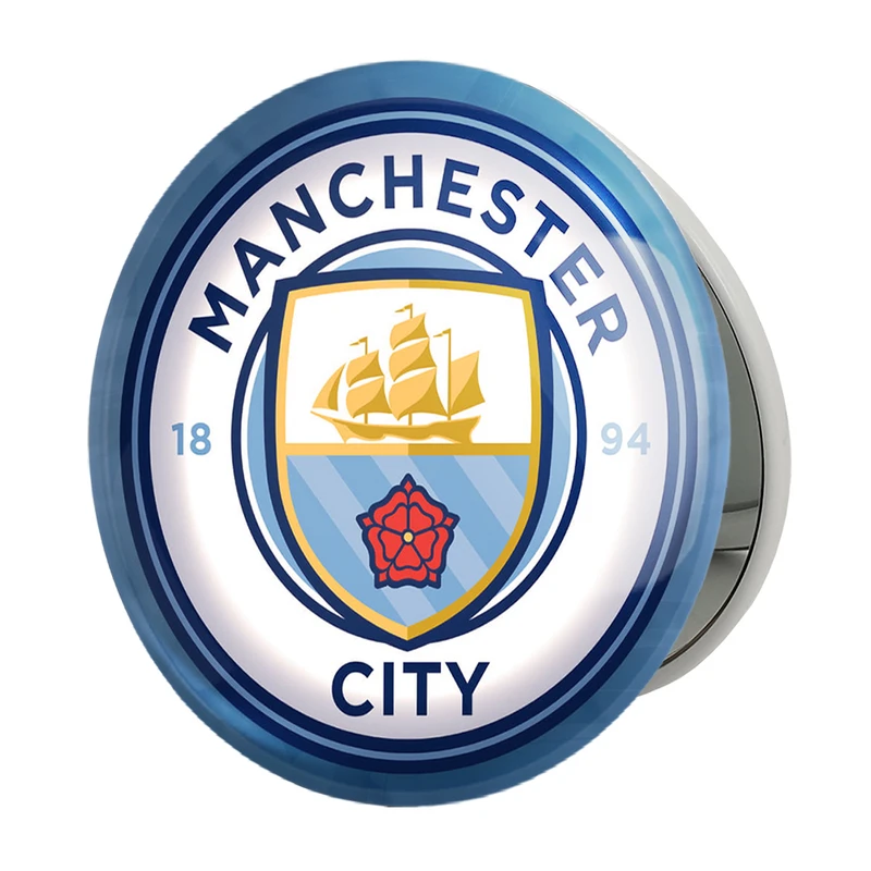 آینه جیبی خندالو طرح باشگاه منچستر سیتی مدل تاشو کد 26782 