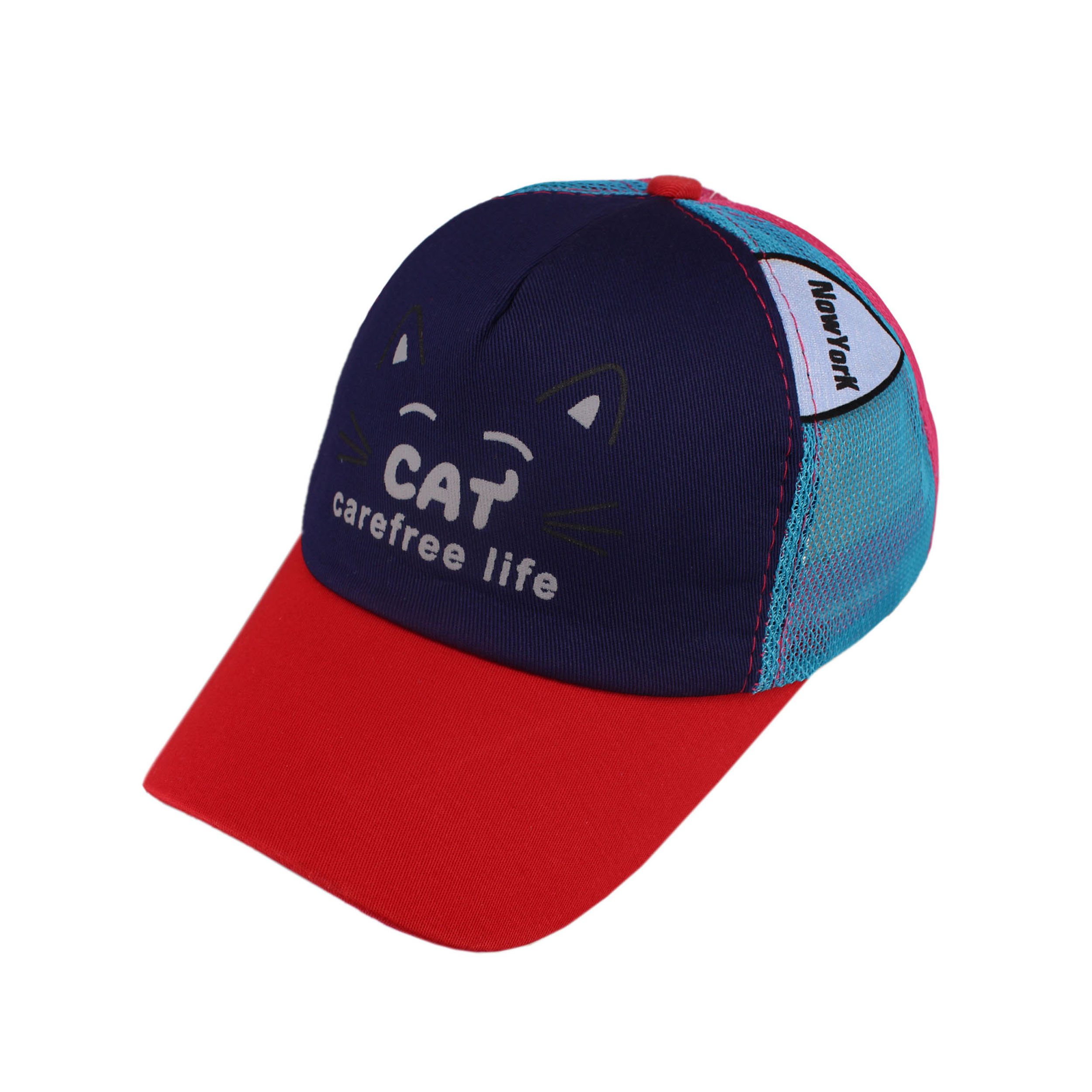 کلاه کپ بچگانه طرح گربه کد KOB-111