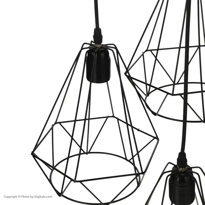 لوستر سه شعله مدل الماس کد7887