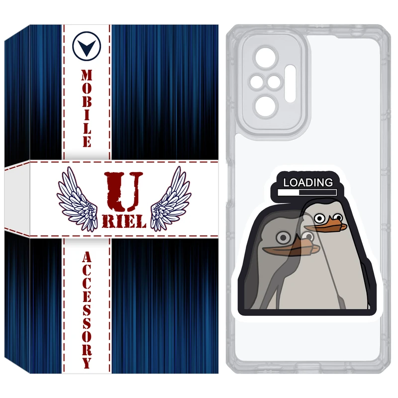 کاور یوریل مدل Clear کد 84 طرح Loading مناسب برای گوشی موبایل شیائومی Redmi Note 10 Pro / Note 10 Pro Max