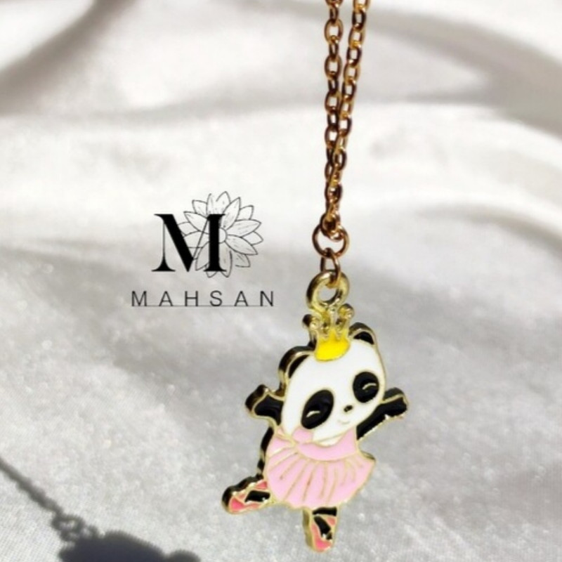 گردنبند دخترانه مدل پاندا پرنسس گردنبند دخترانه مدل پاندا پرنسس