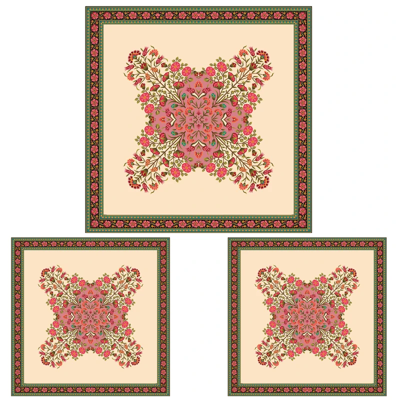 ست رومیزی سه تکه طرح سنتی کد 140098