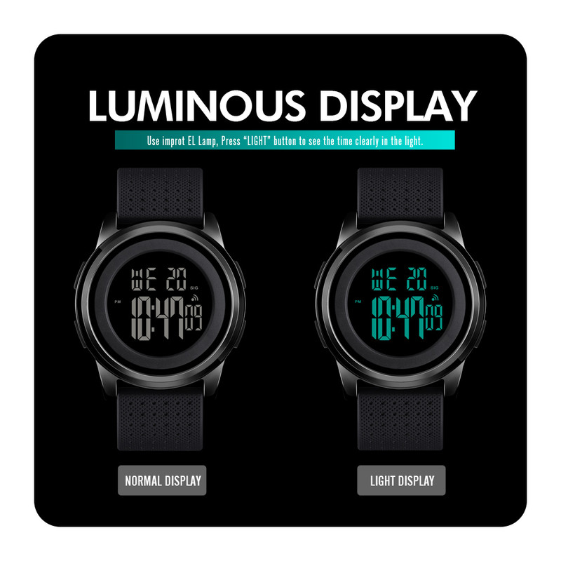 ساعت مچی دیجیتال مردانه اسکمی مدل 1502 BK ساعت مچی دیجیتال مردانه اسکمی مدل 1502 BK