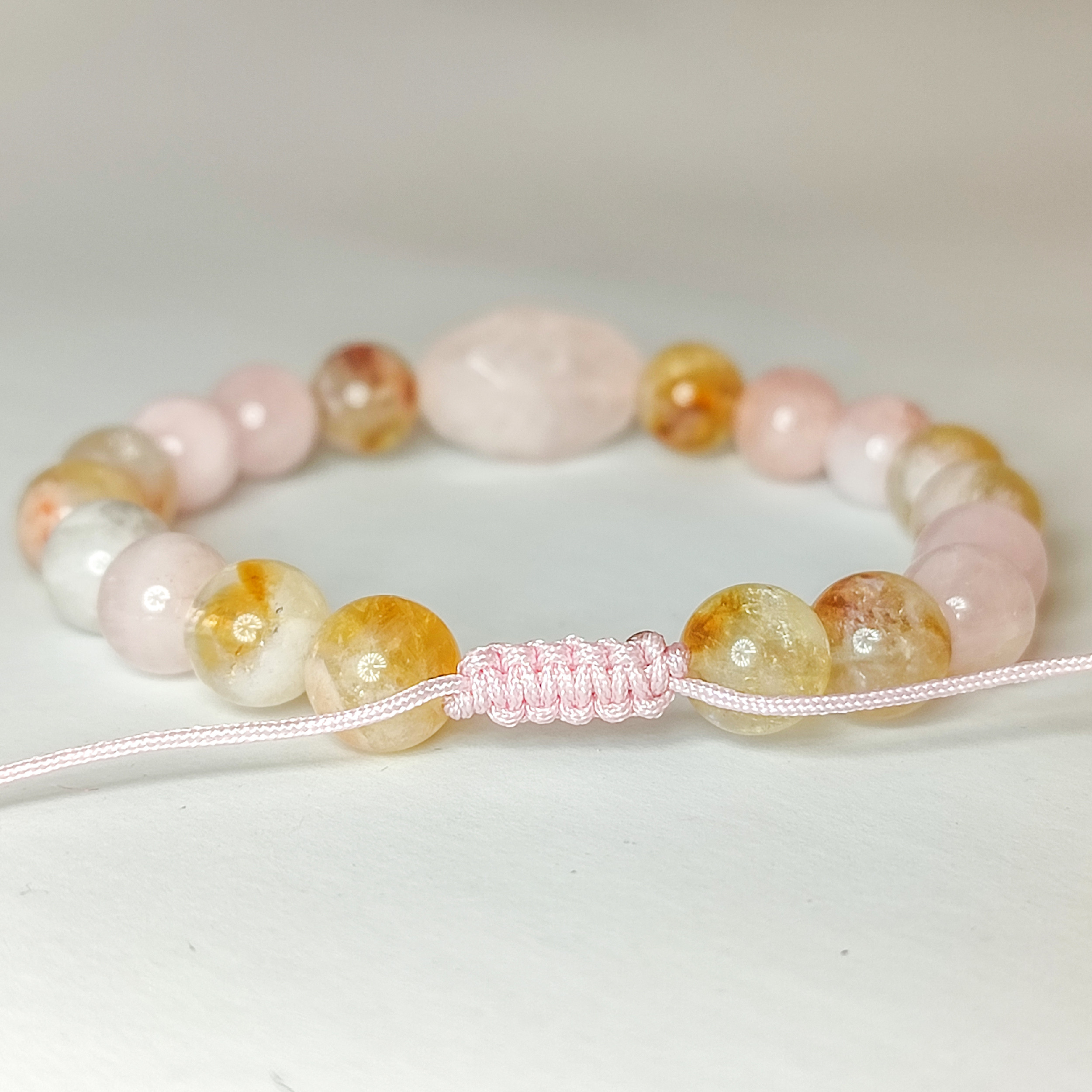 دستبند زنانه مدل کوارتز و سیترین طبیعی 324 دستبند زنانه مدل کوارتز و سیترین طبیعی 324