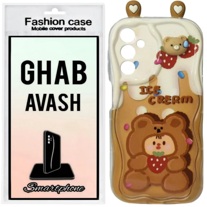 کاور قاب آوش طرح عروسکی گوشدار مدل 04A مناسب برای گوشی موبایل سامسونگ GALAXY A14