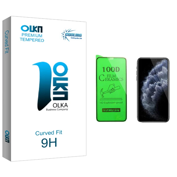 محافظ صفحه نمایش سرامیکی کولینگ مدل Olka glass مناسب برای گوشی موبایل اپل iPhone 11 Pro Max