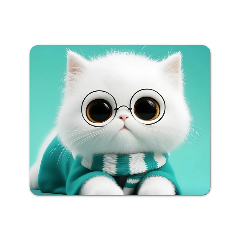 ماوس پد پاد آفرین طرح گربه بامزه کد 923 سایز 19*24 سانتی متر