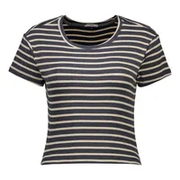 کراپ‌ تی‌شرت آستین کوتاه زنانه ایزی دو مدل رینگر