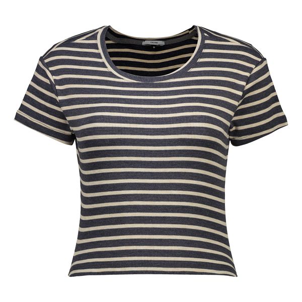 کراپ‌ تی‌شرت آستین کوتاه زنانه ایزی دو مدل رینگر