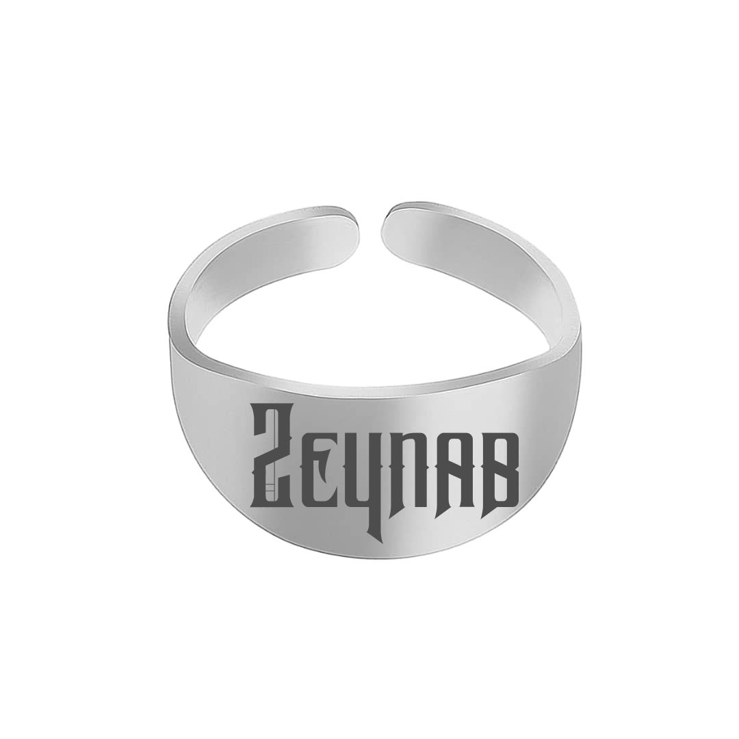 انگشتر نقره زنانه ترمه 1 مدل زینب کد 004 RSIL