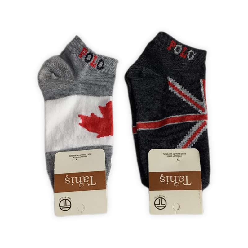 جوراب مردانه مدل پرچم مجموعه 2 عددی