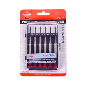 مجموعه 6 عددی پیچ گوشتی ساعتی  یووی مدل PE-M 