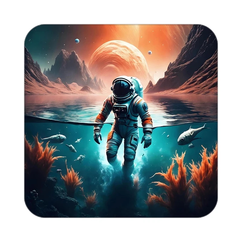 زیر لیوانی کاکتی طرح فضانورد مدل mp46424