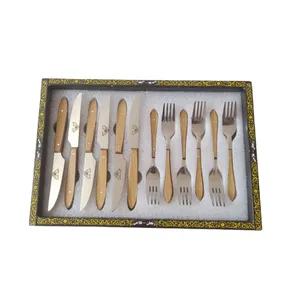   ست کارد و چنگال میوه خوری 12 پارچه فلاحی زنجان کد 12