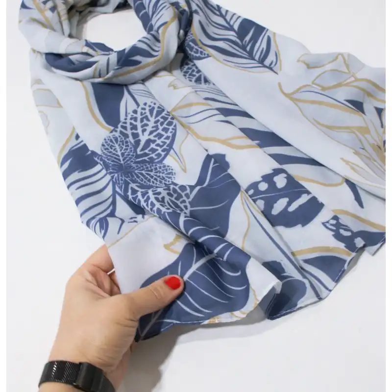 شال زنانه مدل تابستانه طرح گل سنگ کد 3072